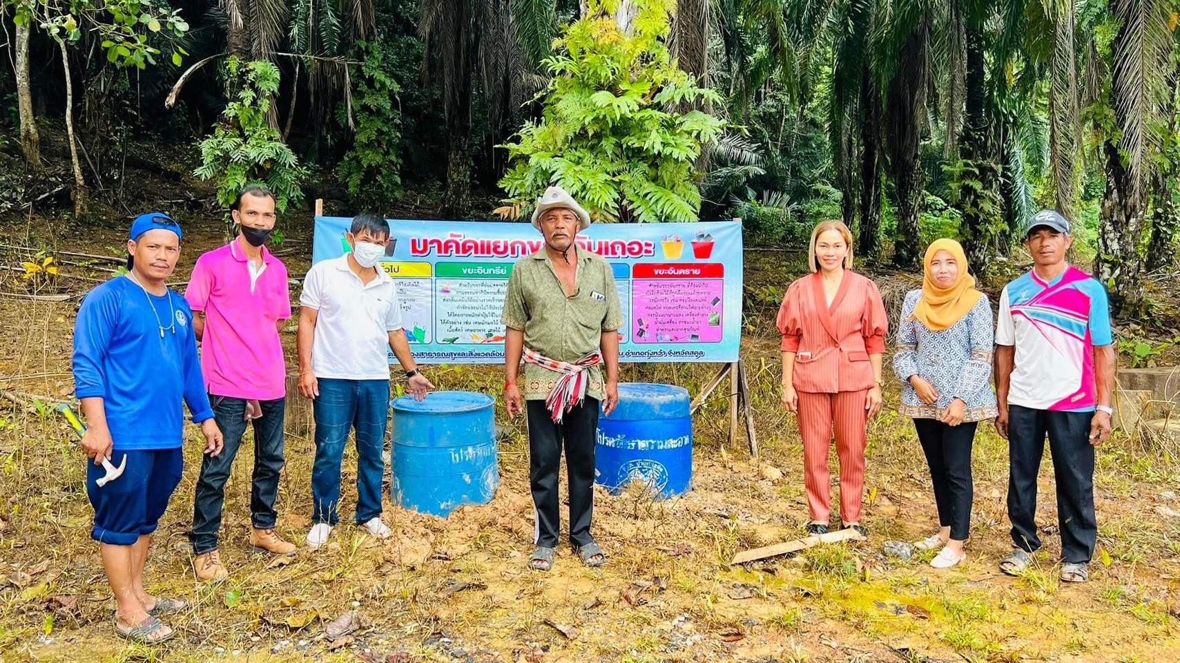 ลงพื้นที่ดำเนินกรรมตามโครงการบริหารจัดการขยะมูลฝอย ประจำปี 2565